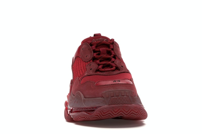 Balenciaga Triple S Burgundy Red