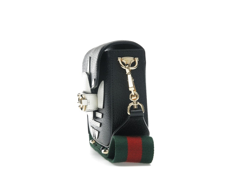 Gucci x adidas Horsebit 1955 Shoulder Bag Black/White