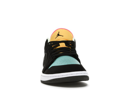 Jordan 1 Low Black Aurora Green Laser Orange