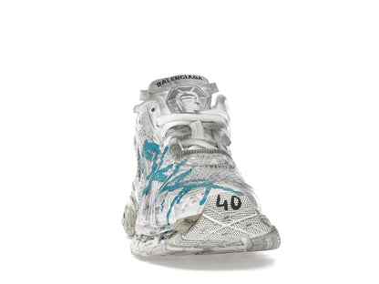Balenciaga Runner Graffiti White Blue