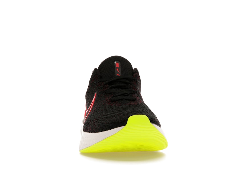 Nike React Infinity Run Flyknit 3 Black Siren Red Volt