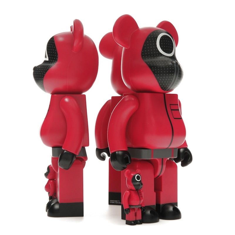 Bearbrick x Squid Game Guard (Circle/Triangle/Square) 100% & 400% Set of 3
