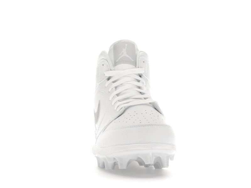 Jordan 1 Mid TD Cleat White Grey Fog