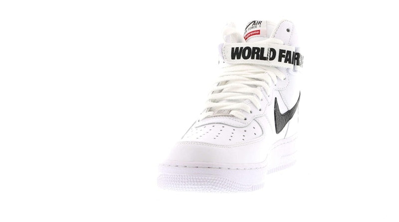 Nike Air Force 1 High Supreme World Famous White