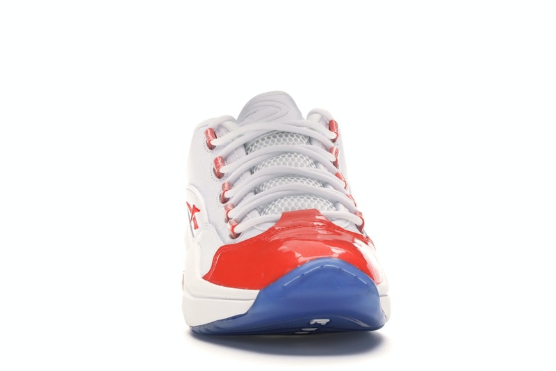 Reebok Question Low Patent Toe Orange