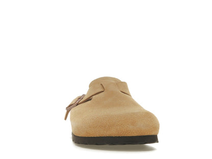 Birkenstock Boston Suede Latte Cream