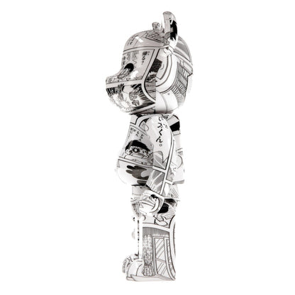 Bearbrick Doraemon (Comic Ver.) 100% & 400% Set Black & White