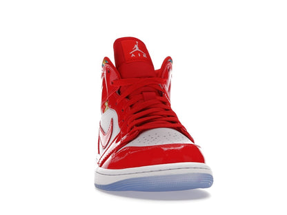 Jordan 1 Mid Barcelona Sweater Red Patent