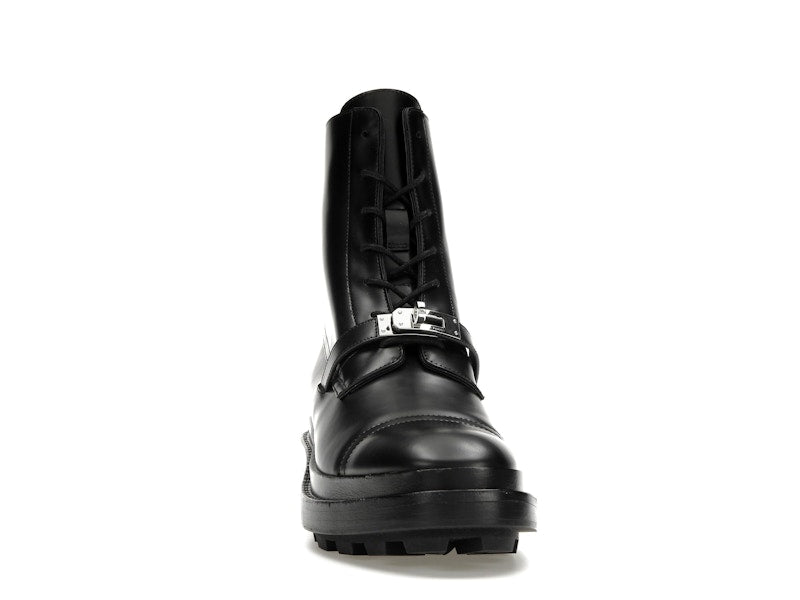 Hermes Funk Ankle Boot Noir Calfskin Leather