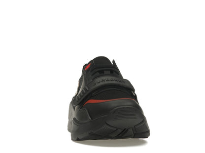 Burberry Check Suede Leather Sneakers Vintage Check-print Black