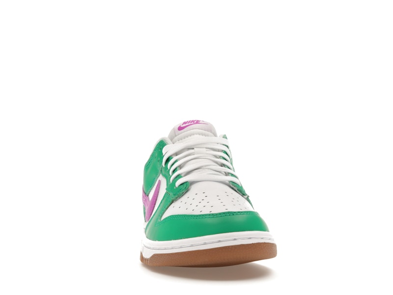 Nike Dunk Low White Stadium Green Fuchsia (Women's)