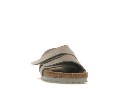 Birkenstock Kyoto Nubuck Suede Stone Coin