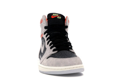 Jordan 1 Retro High Neutral Grey Hyper Crimson