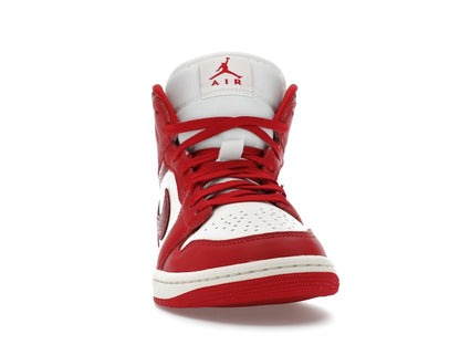 Jordan 1 Mid SE Red Cracked Leather (Women's)