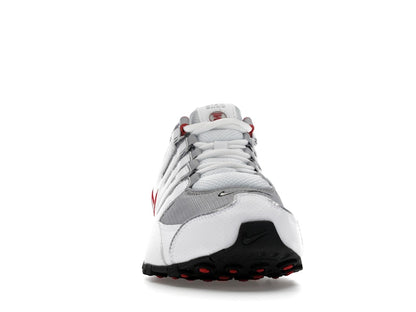 Nike Shox NZ White Red Metallic Silver