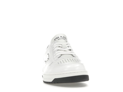Prada Downtown Low Top Sneakers Leather White White Black