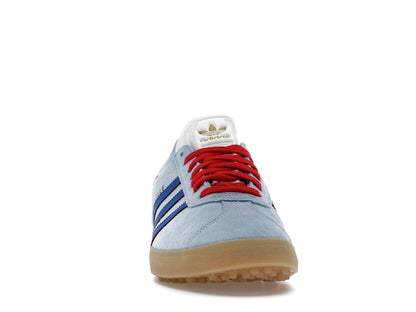 adidas Gazelle Spikeless Golf Clear Sky Royal Better Scarlet