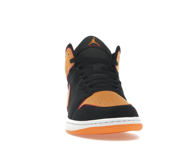 Jordan 1 Mid Fat Tongue Black Orange