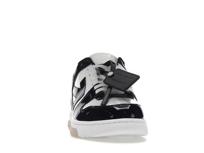 OFF-WHITE Out Of Office OOO Low Tops Patent Black White