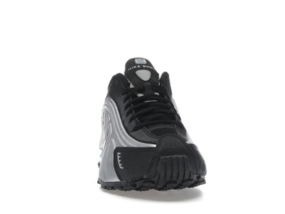 Nike Shox R4 Metallic Silver Black Psychic Blue