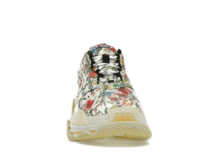 Gucci x Balenciaga The Hacker Project Triple S  Flora Print