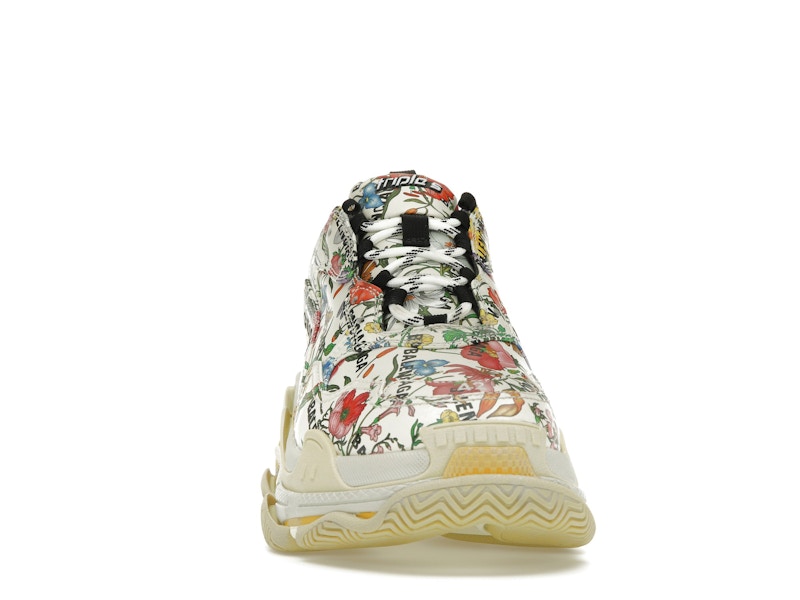 Gucci x Balenciaga The Hacker Project Triple S  Flora Print