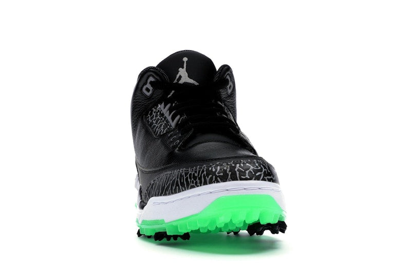 Jordan 3 Retro Golf Black Green Glow