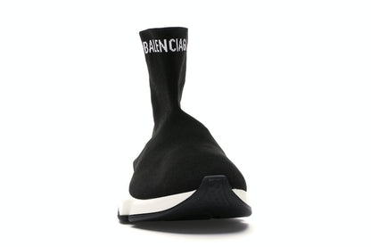 Balenciaga Speed Sock Slip-On Black White