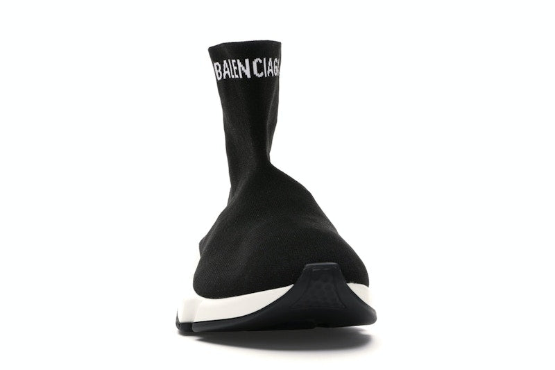 Balenciaga Speed Sock Slip-On Black White