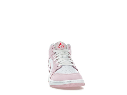 Jordan 1 Mid Pink Foam Fire Red (GS)