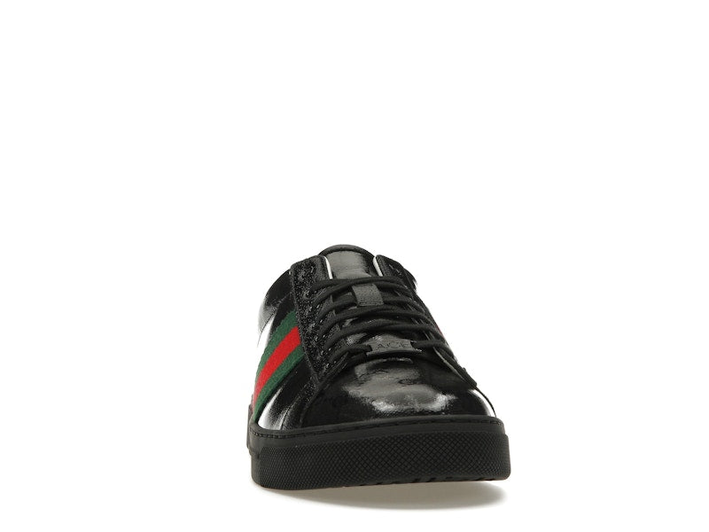 Gucci Ace GG Crystal Canvas Black