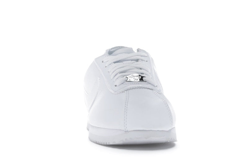 Nike Cortez Basic Leather White White-Wolf Grey-Mtllc Silver