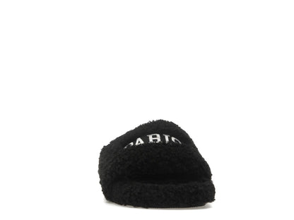 Balenciaga Paris Furry Slide Black (Women's)