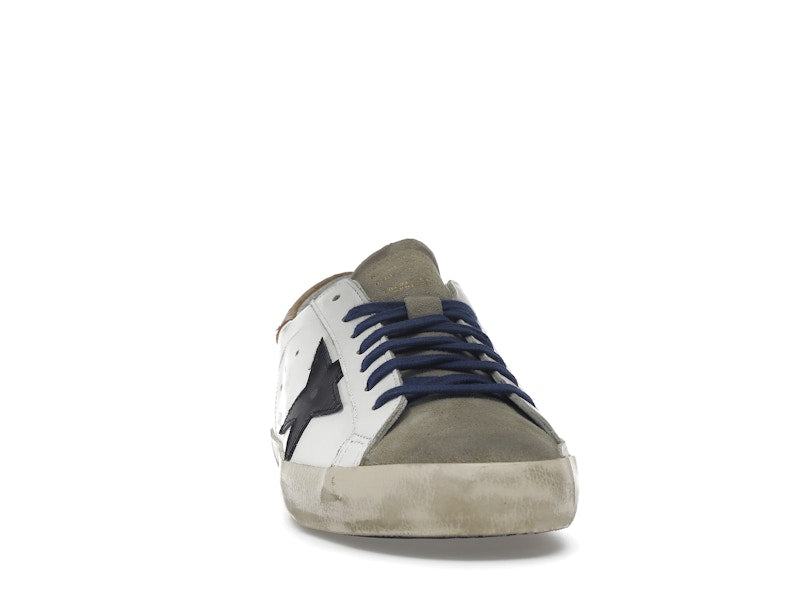 Golden Goose Super-Star Suede Toe White Taupe Royal Blue Black