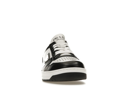 Prada Downtown Low Top Sneakers Leather White Black