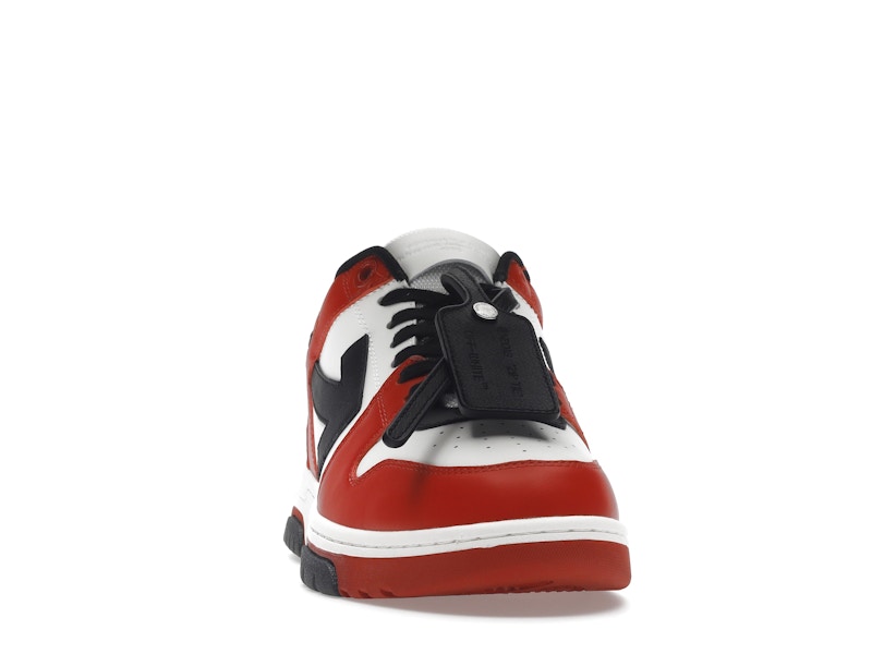 OFF-WHITE Out Of Office OOO Low Tops Black White Red