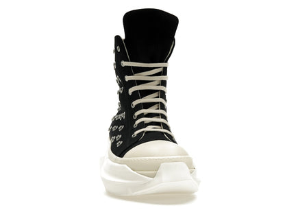 Rick Owens DRKSHDW Abstract Sneaks Studded Eyelets Black Milk