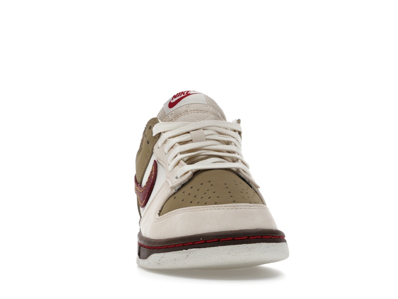 Nike Dunk Low Retro Khaki Team Red Pearl White (Women's)