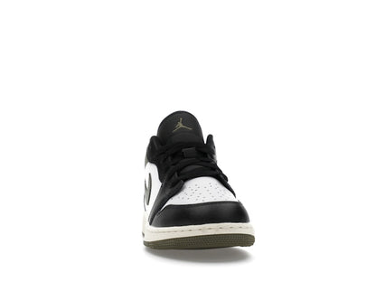 Jordan 1 Low Black Toe Medium Olive (GS)