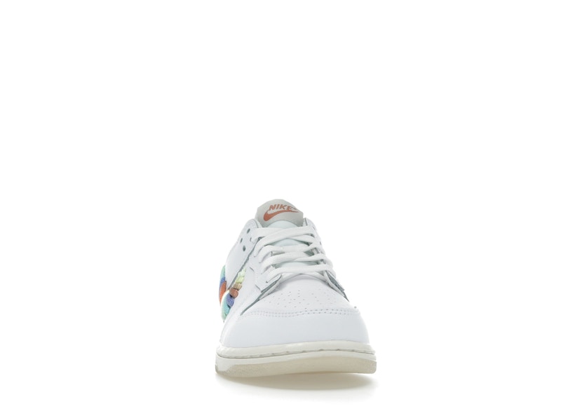 Nike Dunk Low SE Rainbow Lace Swoosh White (PS)