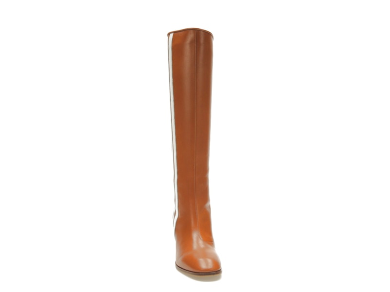 adidas x Gucci 73mm Knee-High Boots Cognac Leather