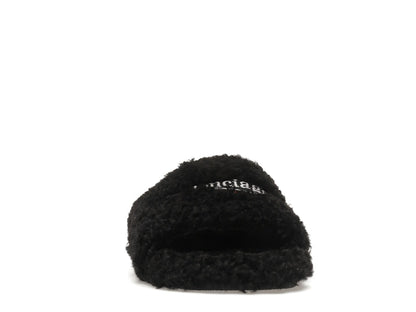 Balenciaga Furry Slide Black