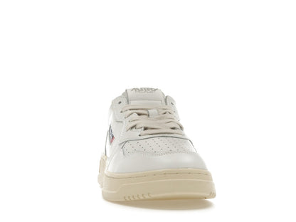 Autry Medalist Leather Low White Green