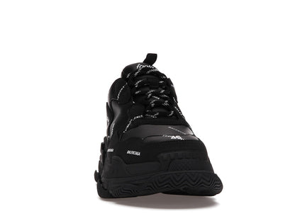Balenciaga Triple S Allover Logo Black