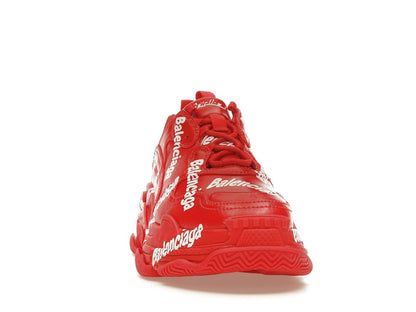 Balenciaga Triple S All Over Tomato Red White