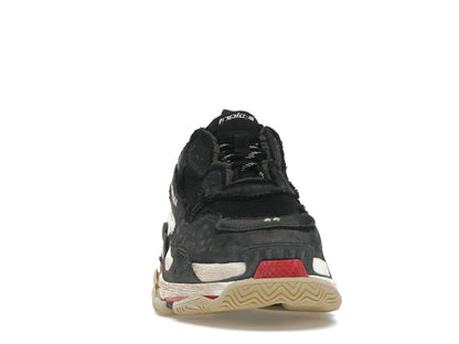 Balenciaga Triple S DIY Black Red White