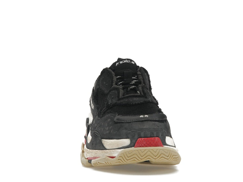 Balenciaga Triple S DIY Black Red White