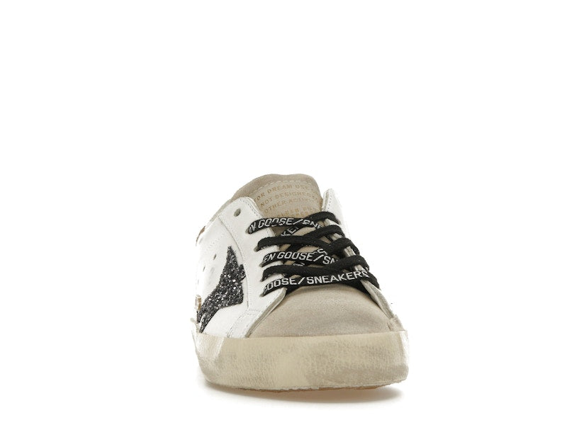 Golden Goose Super-Star White Silver Gold Glitter (Women's)