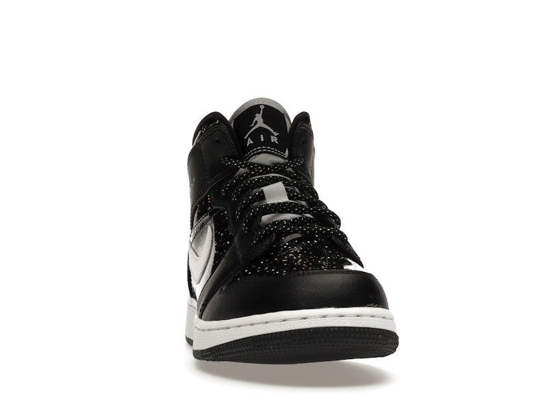 Jordan 1 Mid Black Speckle (GS)