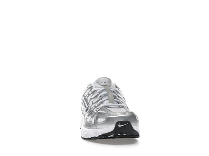 Nike P-6000 White Metallic Silver (GS)